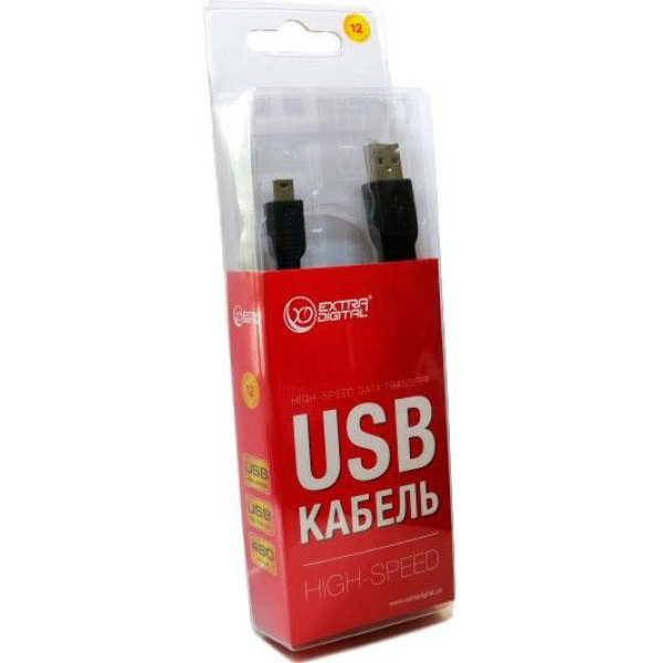 Extradigital кабель USB 2.0 AM - Mini USB Тип B 0,5 м